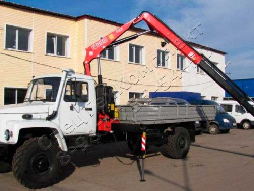 Бортовой ГАЗ 33086 (Земляк) с КМУ